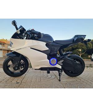 MOTO DUCATI STYLE SUPERBIKE  24V AZENO STREET FIGHTER 15-19KM/H, BLANCA, MOTOR 250W- LEG-6950763